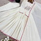 Elegant White Khadi Cotton Embroidered Suit Set with Pant & Dupatta – Ready to Wear