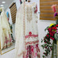 Elegant White & Red Vichitra Silk Sharara Suit with Dupatta | Codding Sequin Embroidery Work
