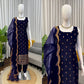 Elegant Zari Embroidered Straight Suit Set for Festive and Party Wear