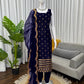 Elegant Zari Embroidered Straight Suit Set for Festive and Party Wear
