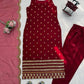 Elegant Zari Embroidered Straight Suit Set for Festive and Party Wear