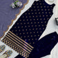 Elegant Zari Embroidered Straight Suit Set for Festive and Party Wear