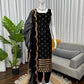 Elegant Zari Embroidered Straight Suit Set for Festive and Party Wear