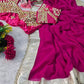Embellished Georgette Saree Set