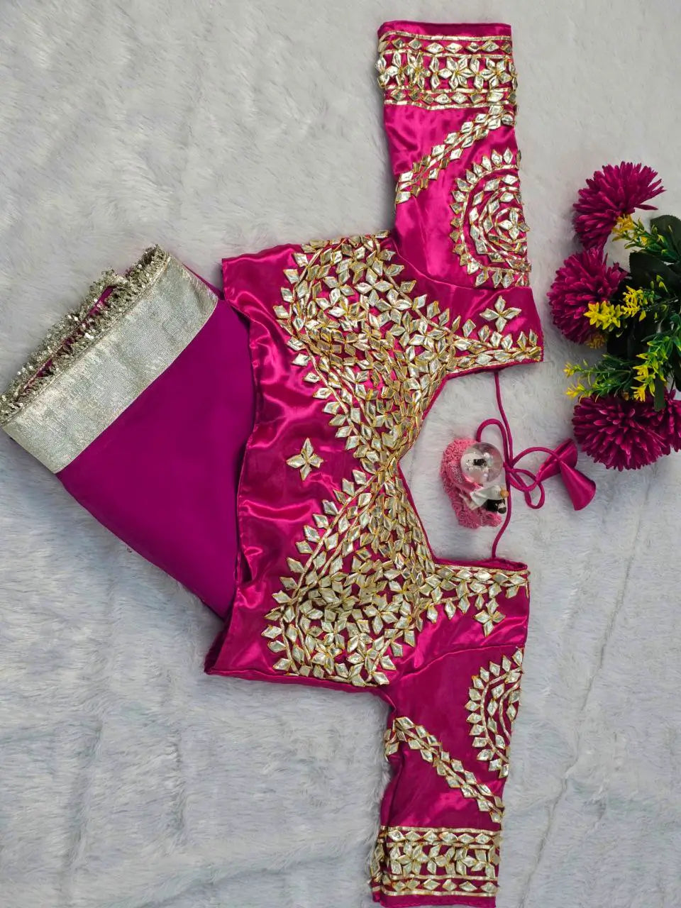 Embellished Georgette Saree Set