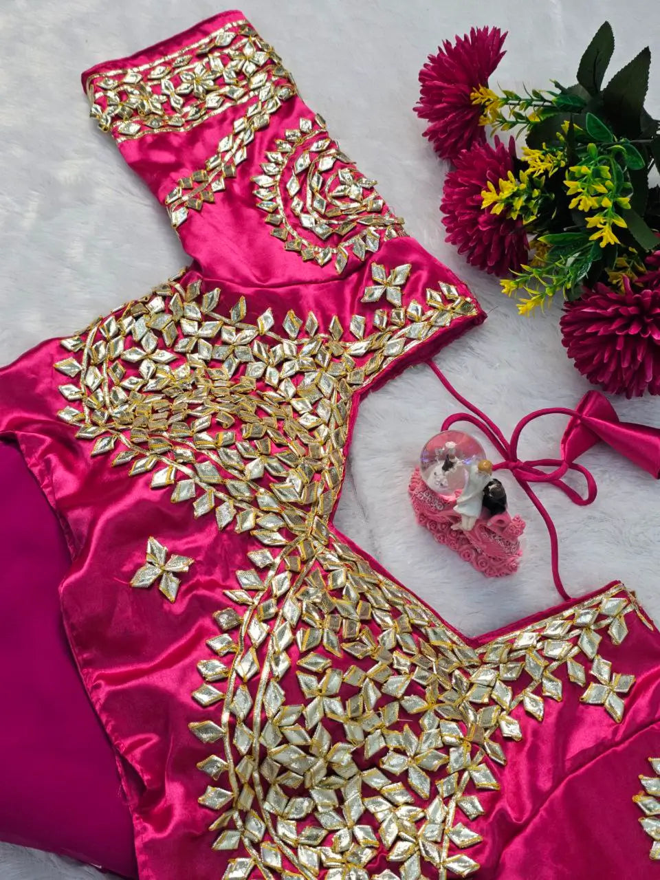 Embellished Georgette Saree Set