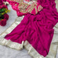 Embellished Georgette Saree Set