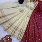 Embroidered Anarkali Gown Set