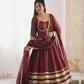 Embroidered Anarkali Gown Set