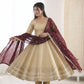 Embroidered Anarkali Gown Set