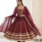 Embroidered Anarkali Gown Set