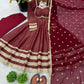 Embroidered Anarkali Gown Set