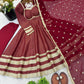 Embroidered Anarkali Gown Set