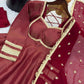 Embroidered Anarkali Gown Set