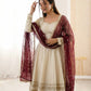 Embroidered Anarkali Gown Set