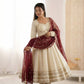 Embroidered Anarkali Gown Set