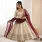 Embroidered Anarkali Gown Set