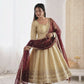 Embroidered Anarkali Gown Set