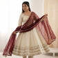 Embroidered Anarkali Gown Set