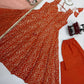 Embroidered Anarkali Gown Set for Festive and Wedding Occasions