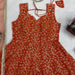 Embroidered Anarkali Gown Set for Festive and Wedding Occasions