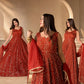 Embroidered Anarkali Gown Set for Festive and Wedding Occasions