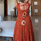 Embroidered Anarkali Gown Set for Festive and Wedding Occasions