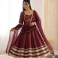 Embroidered Anarkali Gown Set