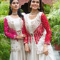 Embroidered Bandhej Koti with Choli and Palazzo Set