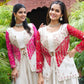 Embroidered Bandhej Koti with Choli and Palazzo Set