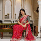 Embroidered Bandhej Saree