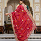 Embroidered Bandhej Saree