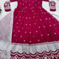 Embroidered Blooming Anarkali Gown Set with Dupatta