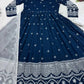 Embroidered Blooming Anarkali Gown Set with Dupatta