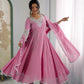 Embroidered Blooming Faux Anarkali Set