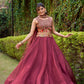 Embroidered Chanda Silk Lehenga Choli Set with Dupatta