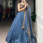 Embroidered Chanda Silk Lehenga Choli Set with Dupatta