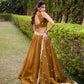Embroidered Chanda Silk Lehenga Choli Set with Dupatta