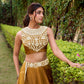 Embroidered Chanda Silk Lehenga Choli Set with Dupatta