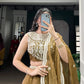 Embroidered Chanda Silk Lehenga Choli Set with Dupatta