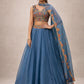 Embroidered Chanda Silk Lehenga Choli Set with Dupatta