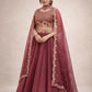 Embroidered Chanda Silk Lehenga Choli Set with Dupatta