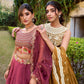 Embroidered Chanda Silk Lehenga Choli Set with Dupatta