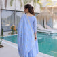 Embroidered Chanderi Gown Set for Festive and Wedding Occasions