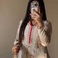 Embroidered Chinnon Kurti Plazzo Set