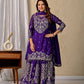 Embroidered Chinnon Silk Lehenga Set with Dupatta