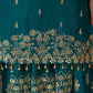 Embroidered Chinnon Silk Lehenga Set with Dupatta