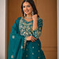 Embroidered Chinnon Silk Lehenga Set with Dupatta