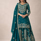 Embroidered Chinnon Silk Lehenga Set with Dupatta