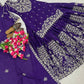 Embroidered Chinnon Silk Lehenga Set with Dupatta